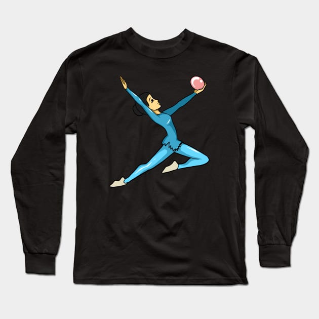 Gymnastics Long Sleeve T-Shirt by fromherotozero